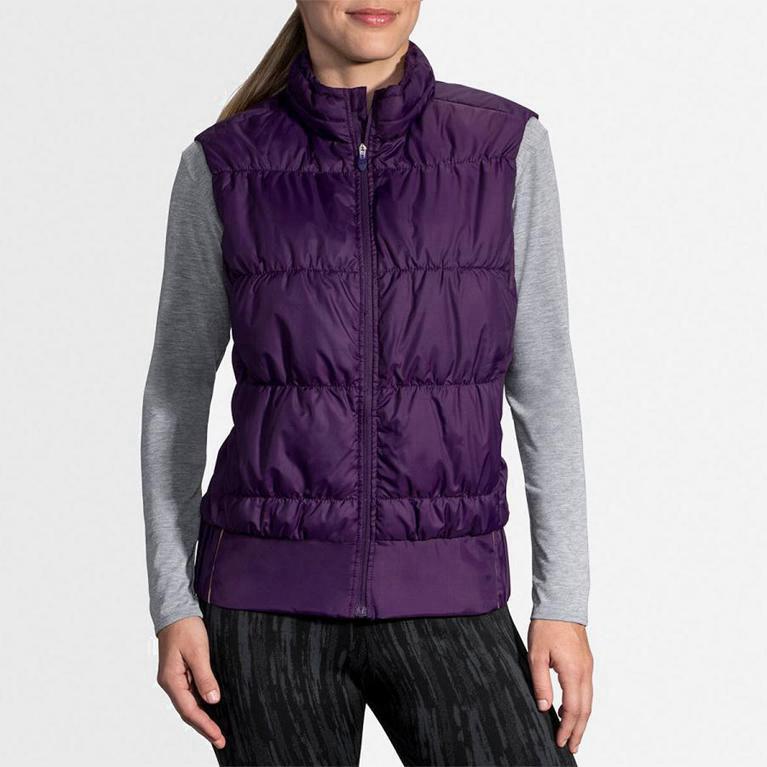 Brooks Cascadia Thermal Israel - Women's Running Jackets - Purple (80935-WZQF)